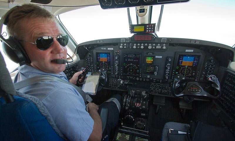 Pilot Geoff Cobden Photograph: Royal Flying Doctor Service Queensland